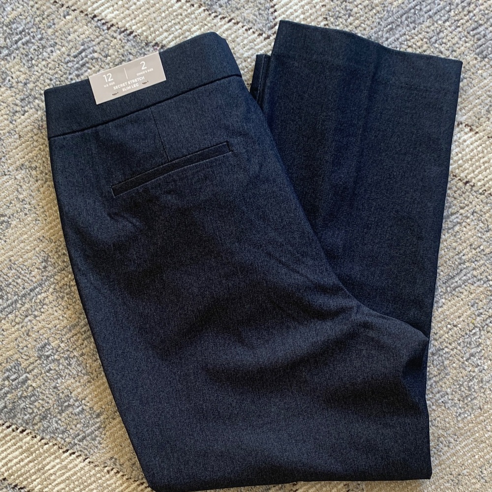 Chico's Navy Slim Leg Pants